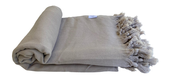 Retro Stonewash Throw - Sandalwood Sand