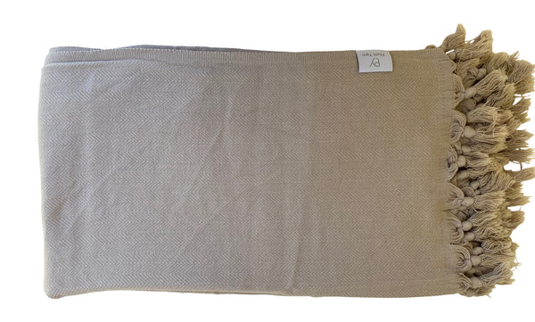 Retro Stonewash Throw - Sandalwood Sand