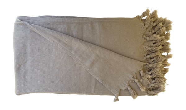 Retro Stonewash Throw - Sandalwood Sand