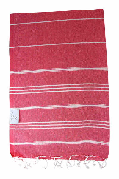 Plush Yarn Turkish Made Hand Towel, 100% Authentic Premium Turkish Cotton 60cm x 90cm (Hot Pink)
